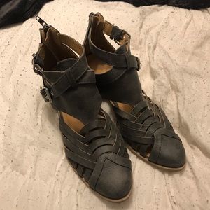 Charcoal Cutout Booties